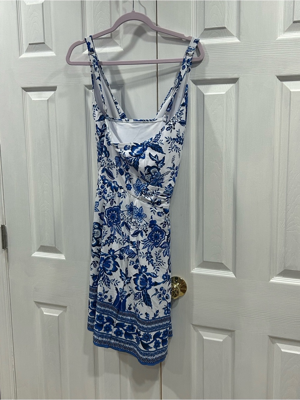 BloomChic Blue and White Floral Swimsuit - Picture 2 of 3
